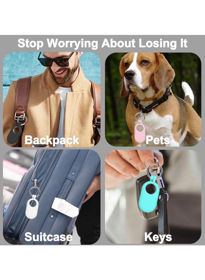غطاء Ecosystem لجهاز Samsung Galaxy SmartTag 2 (2023) Tracker Locator Case Silicone Protective Case for Galaxy Smart Tag 2 Anti Lost Cover Shell (وردي) - Image 4