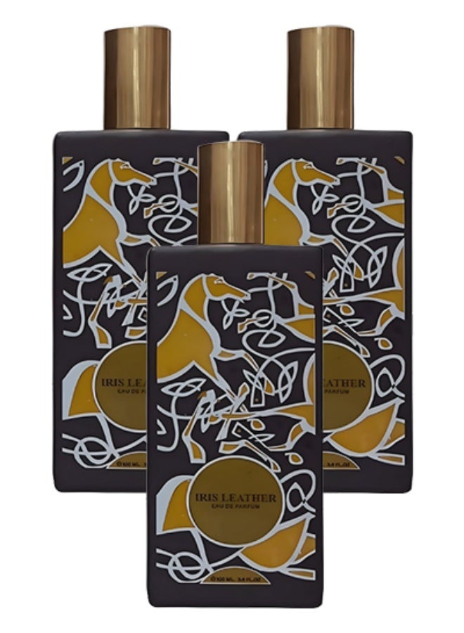 ايميك 3 قطع عطر إيريس ليذر للجنسين 100 مل - Image 1
