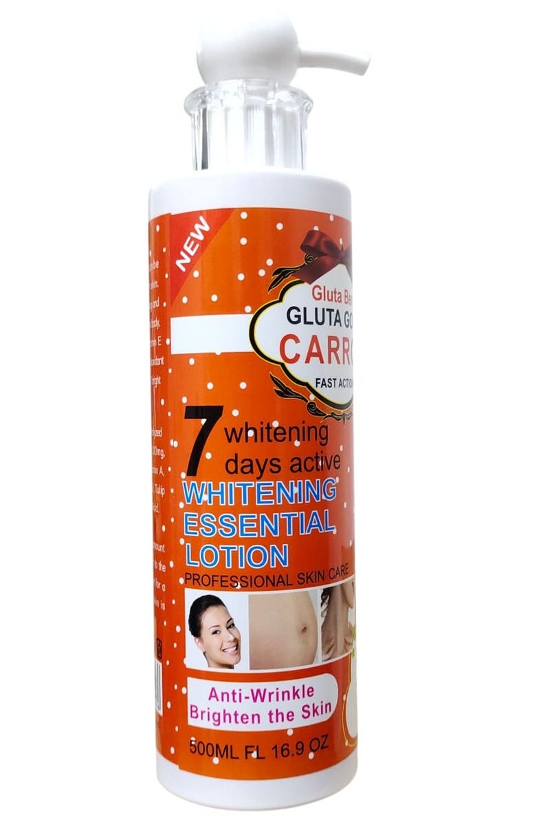 Gluta Carrot Fast Action Whitening Essential Lotion 500 ML - Image 2