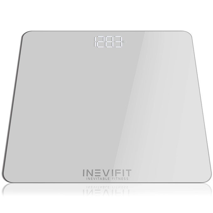 BATHROOM SCALE HIGHLY ACCURATE DIGITAL BATHROOM BODY SCALE MEASURES WEIGHT UP TO 400 LBS INCLUDES BATTERIES