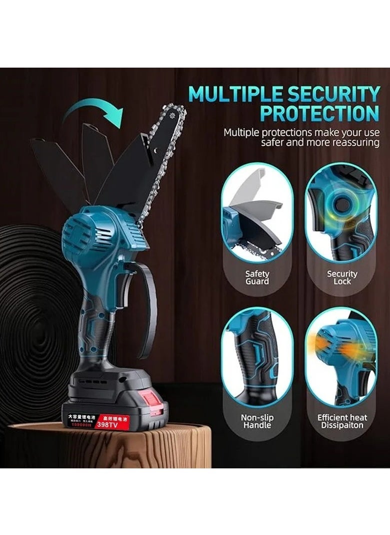 AROAQ Mini Cordless Electric Chainsaw with Rechargeable Battery Brushless Handheld Design for Outdoor Logging and Industrial Use  - Image 3