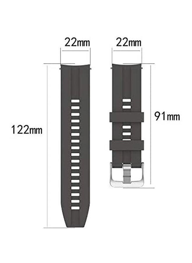 NIBEMINENT Soft Silicone Replacement Strap Wristbands for Huawei watch GT2 Pro Smart Watch Black - Image 2