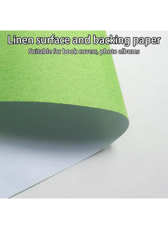 Linen Book Wrapping Cloth 7.87x196.85 Inch Deep Chestnut Brown Scratch Resistant Protective Cover - Image 3