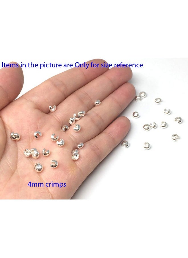 Adabele - 100Pcs Crimp Bead Knot Covers 4Mm (0.16 Inch) Small Loose Beads 14K Gold Plated Copper Brass For Jewelry Craft Making Cf8 4 - Image 1