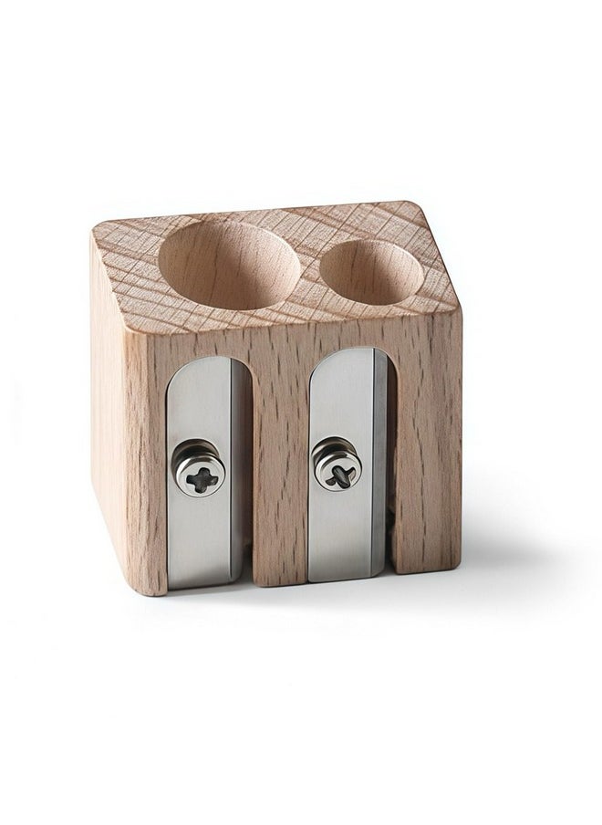 Koala Tools | Double Pencil Sharpener (Small & Large Hole) - For Regular Or Jumbo Graphite & Colored Pencils - Mini, Manual, Hand-Held Sharpener (Works With Koala Tools Bear Claw Pencils)  - Image 1