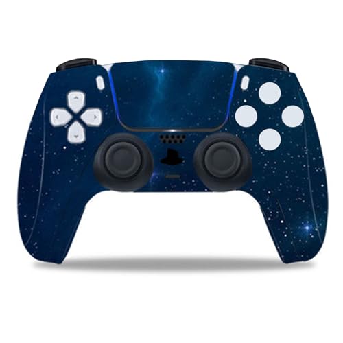 CXWITHY Skin Sticker for PS5 Pro Digital Edition, Protective Vinyl Decal Cover Wrap for Game Console Controller (Blue) - Image 3
