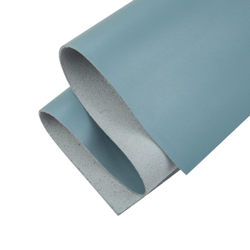 Shkira 12''X24'' Tooling Leather Square - 2.0MM Light Blue Sheets for Crafts - Leather Sheets for Crafts Tooling Sewing Hobby - Thick Cowhide Pieces - Fabric for Crafting - Image 1