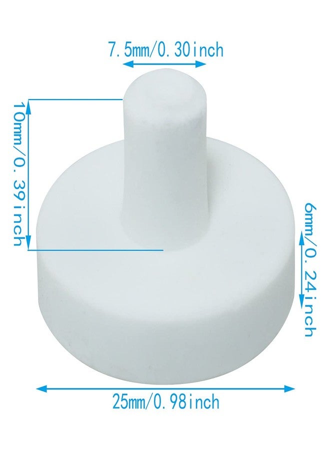 WHYHKJ 12pcs Ceramic Coralline Coral Frag Plugs Coral Frag Stand Fish Tank Supplies, White - Image 2