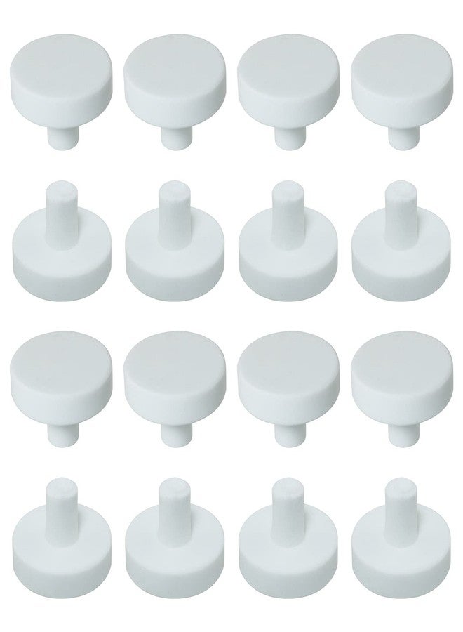 WHYHKJ 12pcs Ceramic Coralline Coral Frag Plugs Coral Frag Stand Fish Tank Supplies, White - Image 1