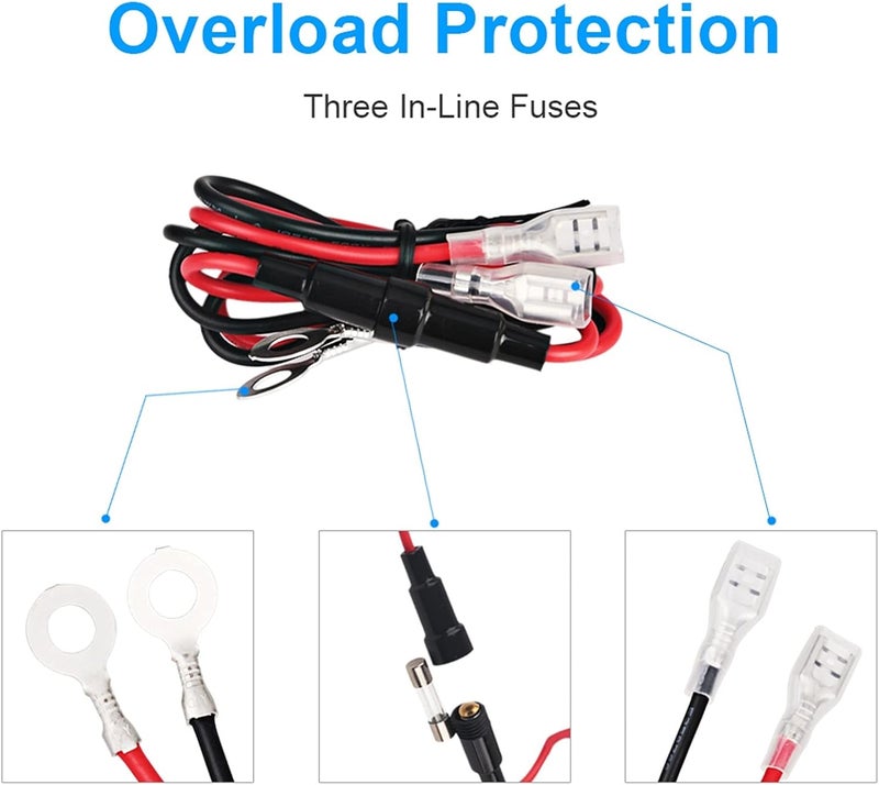 QASULER 4 Hole Panel Switch with Dual USB Charger and Voltmeter - Image 5