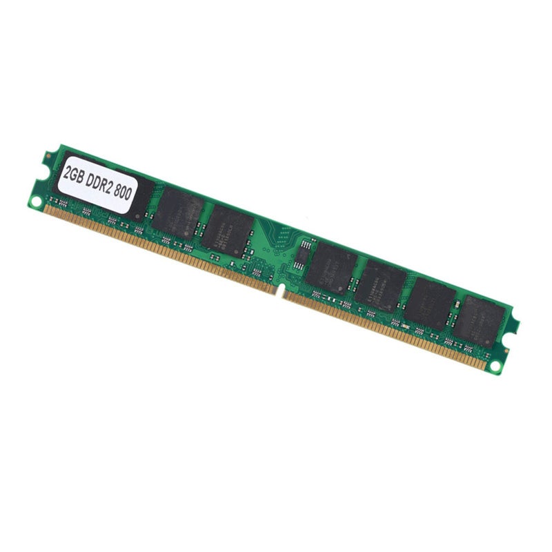 ذاكرة DDR2 بسعة 2 جيجابايت وسرعة 800 ميجاهرتز - ذاكرة RAM من نوع DDR2 لأجهزة الكمبيوتر المكتبية PC2-6400 - شريحة عالية الجودة للوحات الأم من Intel و AMD - Image 4