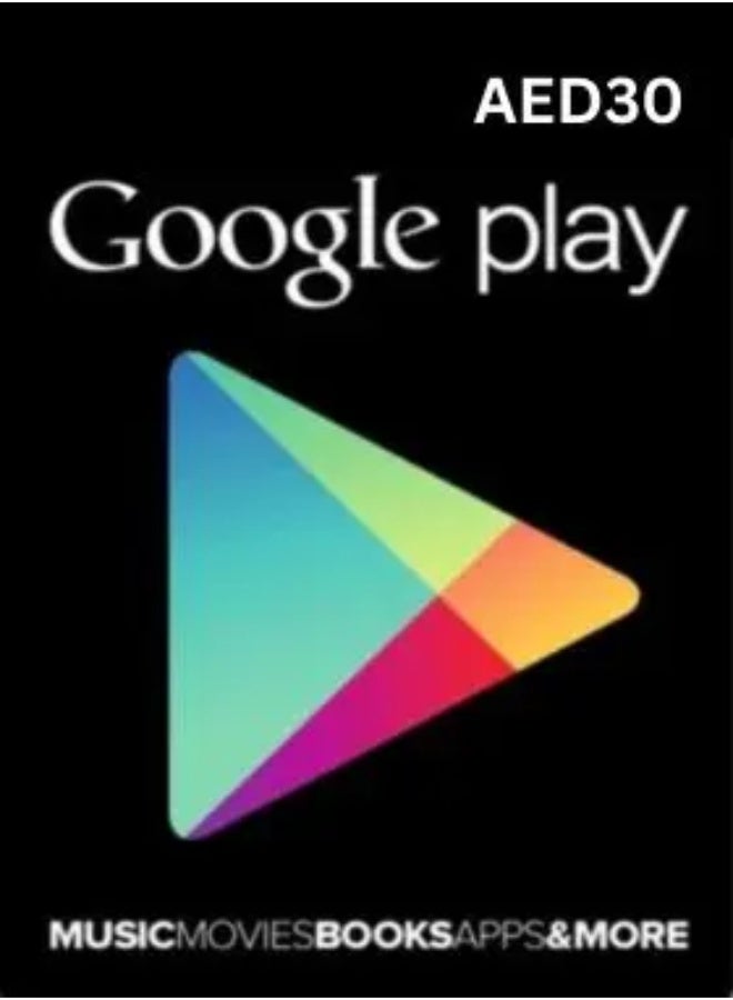 Google Play UAE Gift Card AED 30 Digital Code | Google Play Store Credit UAE