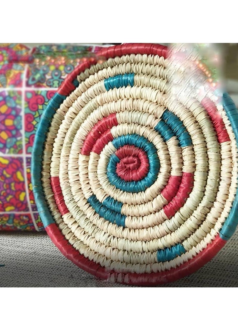 Generic - 100% handmade palm plate is colorful (Size 40 cm) - Image 1