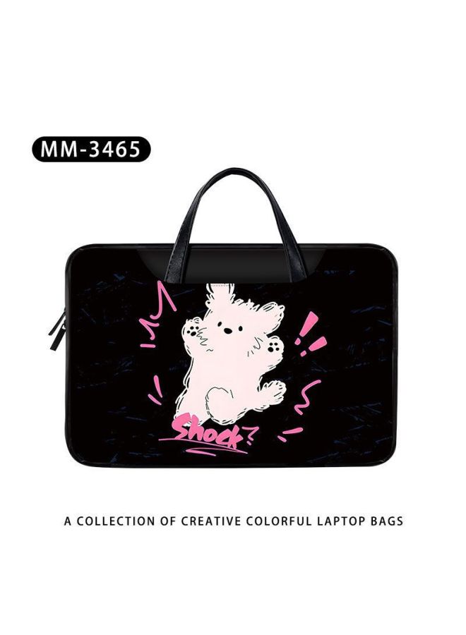 NMYC7 Computer Bag Cute Cartoon 14 Portable Waterproof Suitable For Macbook13.3 For Huawei 16 Dell Asus Small-Color:15inch-Pattern:Mm-3465 【upgraded All Black Computer Bag】