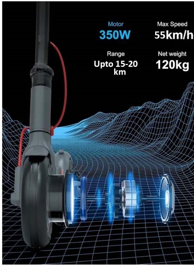 Winner Sky - MI365 Electric Scooter with 350W Motor Ideal for Urban Commutes Black - Image 1