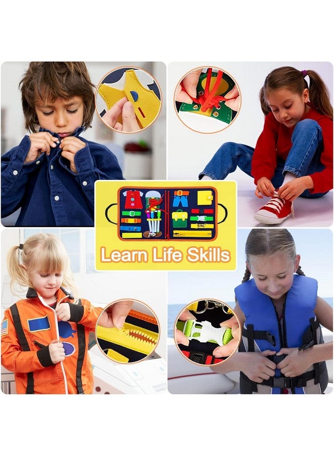 KolorFish Busy Board for Toddlers,Montessori Toys for Boys Girls 1 2 3 Year Old,Early Educational Activity Baby Sensory Toy,Autism Busy Book Travel Toys for Kids 3 4 5 6 7 Year Old (Animal),multicolor - Image 4