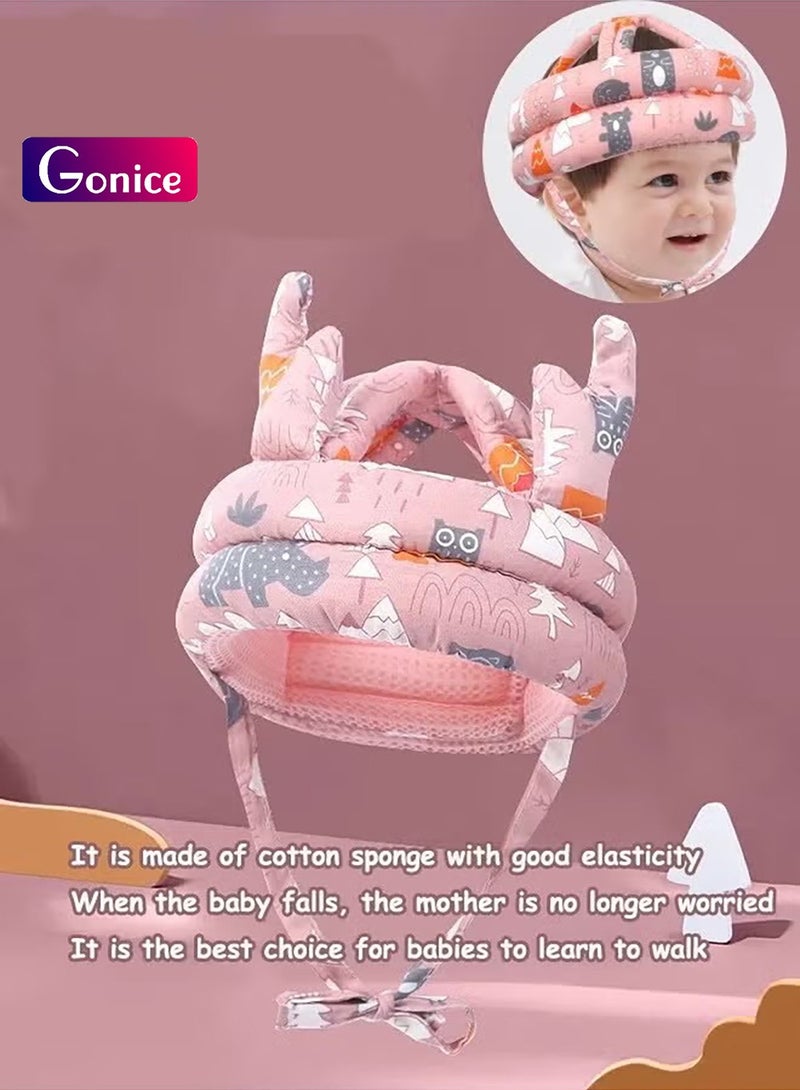 Gonice Baby Helmet for Crawling Walking Adjustable Baby Anti-Fall Head Protection Cushion Pillow Toddler Infant Cap Bumper Bonnet Child Protective Head Guard Hat for Playing  - Image 1