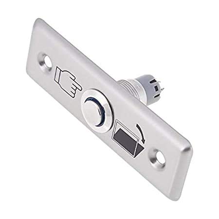 Team Office Stainless Steel Door Exit Push Button Switch – Square Panel, NO/NC Contact, Release Button for RFID Access Control System - Image 2