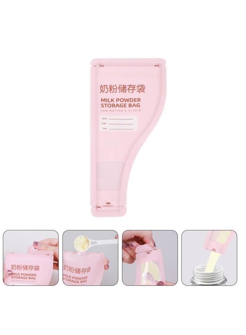 SOLARAE Portable Milk Powder Storage Bag, Outdoor Fresh Keeping Home Pouch Supplies Preservation Powder Milk Freezer Pouches Sealed for Long Storage Formula Disposable Container Breast Term Breastmilk 30pcs - Image 5