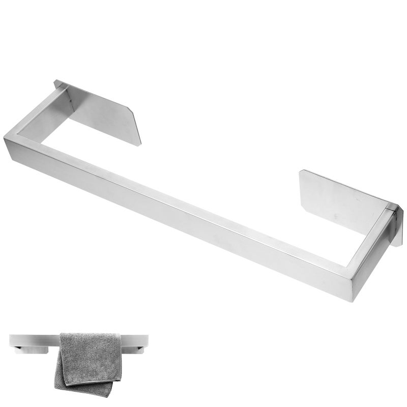 Self Adhesive Bathroom Towel Stainless Steel Wall Towel Rack Rag Holder - Image 1