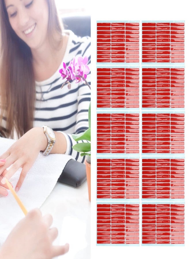 YUYTE Nail Art Mounting Tape, 10 Sheet Transparent Adhesive Tape for Nail Tip Display, Home and Salon Use - Image 4