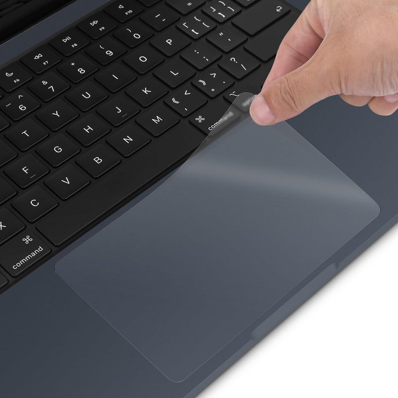 Saco Matte Finish Vinyl Laptop Touchpad Protector Compatible with Dell Inspiron 15 3520 3525 3530 3535 15.6 inch Laptop - Transparent - Image 1