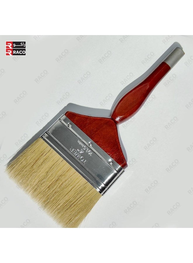 RACO Tower All-Purpose Paint Brushes with Long Bristles and Ergonomic & Comfortable Wooden Handle for Painting, Art & Craft, Dusting, Cleaning  - Image 2