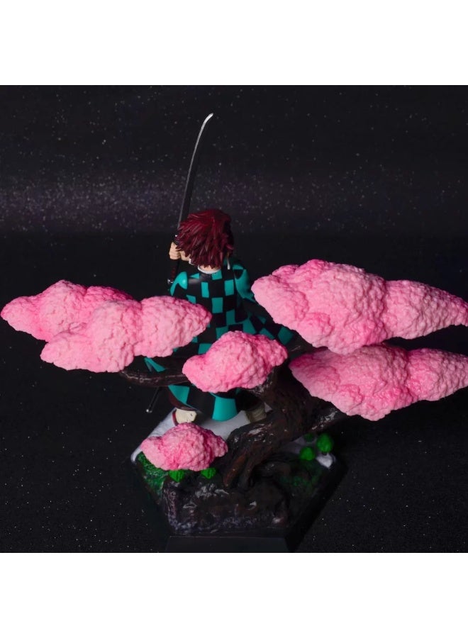 Halamodo Tanjiro Kamado Under Cherry Blossoms 19cm Figure，Serene Desk Ornament and Heartwarming Birthday Gift for Kids - Image 5