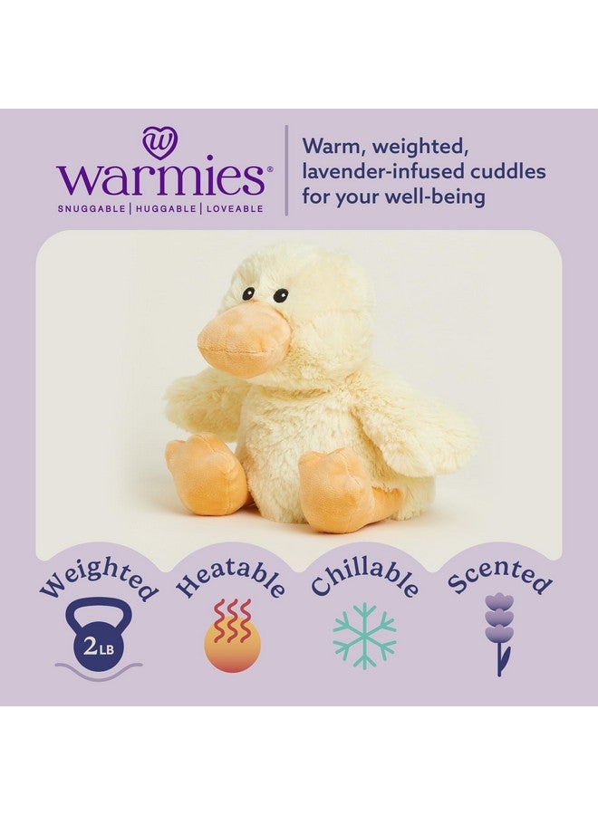 warmies Microwavable & Weighted Stuffed Animals, Duck - Heated Stuffed Animal Plushie for Warmth & Comfort - Cute Soft Plush Toys for Adults & Children (Boys, Girls, Babies & Toddlers) - Image 2