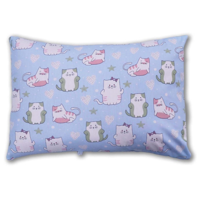 TODDLER PILLOW WITH 100 COTTON REMOVABLE COVER 20 X 15 INCHES CHILDREN PILLOWS BABY PILLOWS KITTY LOVE