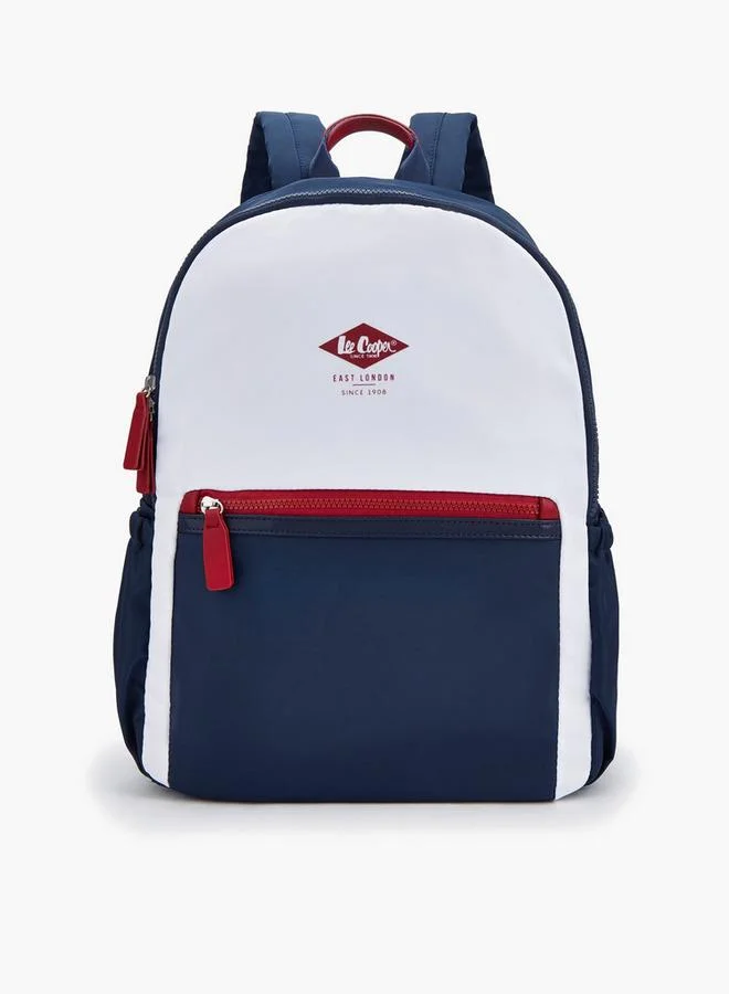 لي كوبر Logo Print Backpack With Padded Shoulder Straps