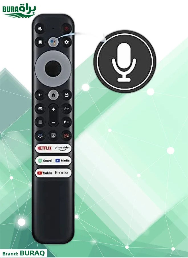 براق التحكم عن بعد لشاشة TCL 4K سوداء  - Image 2
