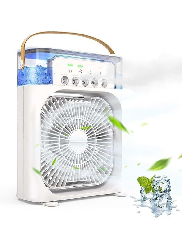 Mini Fan Desktop Air Cooler Office Portable USB 3 Speed Led USB-C Small Environments  - Image 2