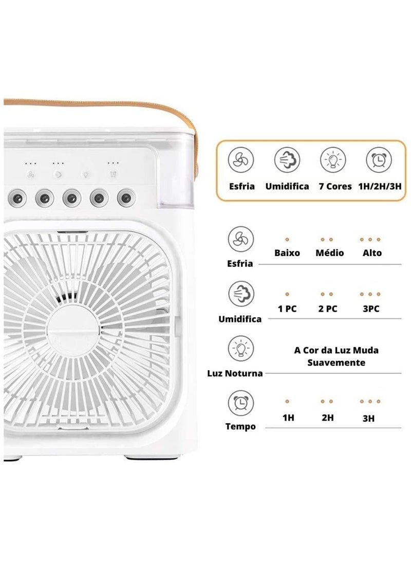 Mini Fan Desktop Air Cooler Office Portable USB 3 Speed Led USB-C Small Environments  - Image 5