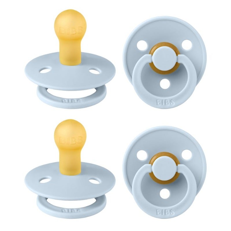 Generic BIBS Colour Pacifier 0-6 Months 4-Pack Round Nipple Baby Blue ...