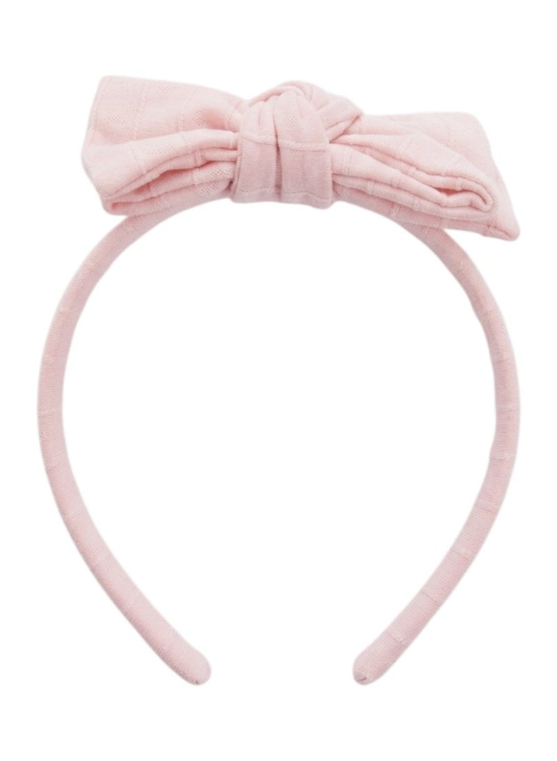 Bidani Mia Big Bow Headband - Light Pink - Image 2