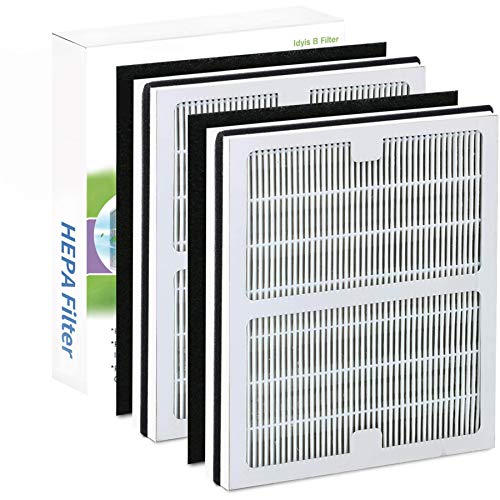 FilledwithLove Replacement Idylis AC-2125 /AC-2126 Filters Compatible With Idylis Air Purifier AC-2125, AC-2126, iap-10-125, iapc-40-140, iap-10-150,Replacement idylis H13 IAF-H-100B Hepa Filter 2 Pack - Image 1