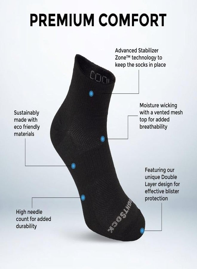 WrightSock Women's Coolmesh Ii Qtr Single Pack - Image 3