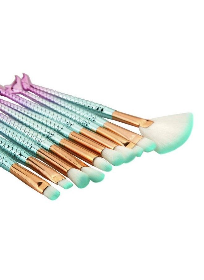 ClubComfort Premium Synthetic Bristle Eye Brush Set Multicolour 10 Pcs  - Image 2