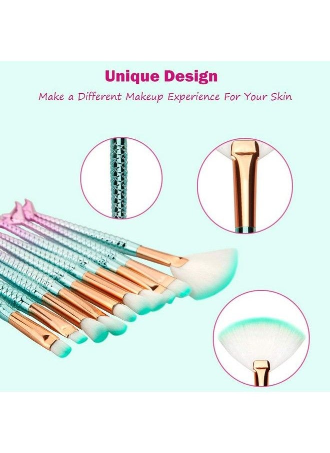 ClubComfort Premium Synthetic Bristle Eye Brush Set Multicolour 10 Pcs  - Image 4