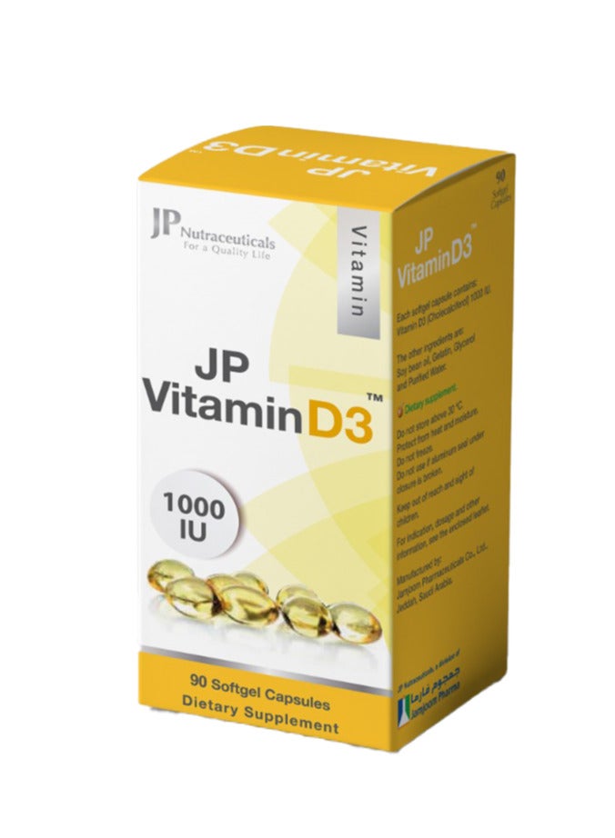 JP Vitamin Pack Of 2 D3 1000 IU 60 Capsules