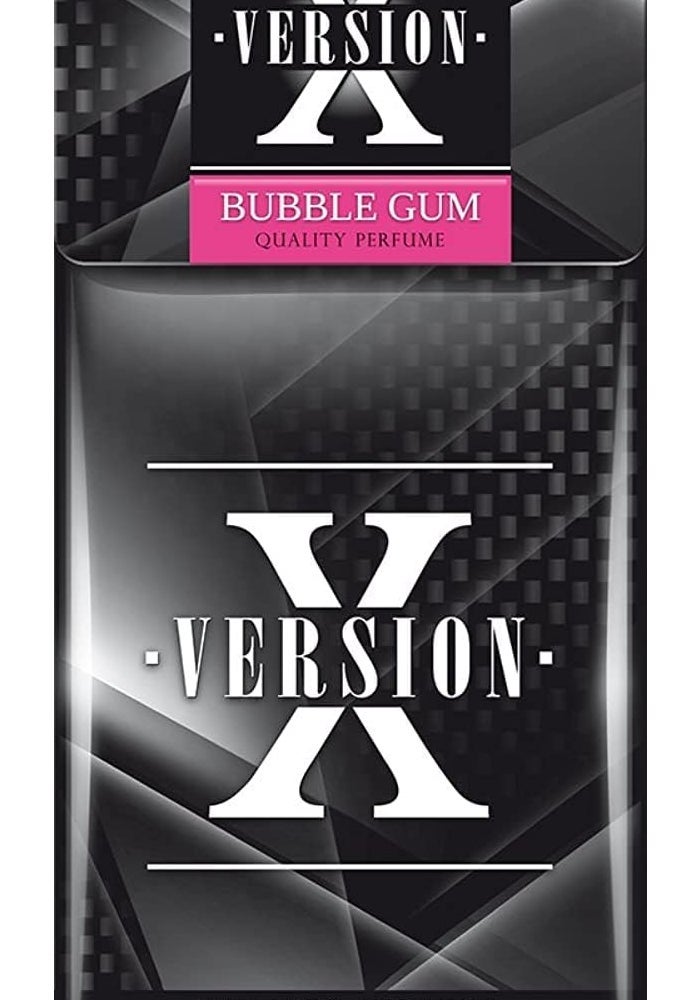 X Version Hanging Car Air Freshener - Bubble Gum Scent - Image 1