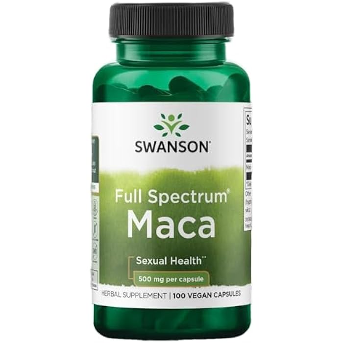 Swanson Maca 500 Milligrams 100 Capsules - Image 1