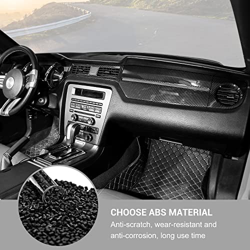 Jimen for 2010-2014 Ford Mustang Center Console Dash Panel Dashboard Cover Interior Trim Accessories (Carbon Fiber) - Image 3