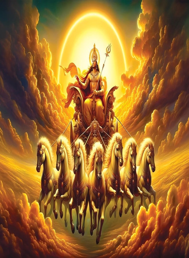 Anaadi Surya Bhagwan Photo Poster Without Frame for Home & Office Decoration (12 Inch x 18 Inch) - Image 1