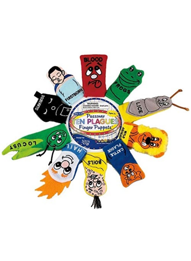 Rite Lite - Rite Lite Passover Kids Toy 10 Plague Finger Puppets for Pesach Seder - Image 1