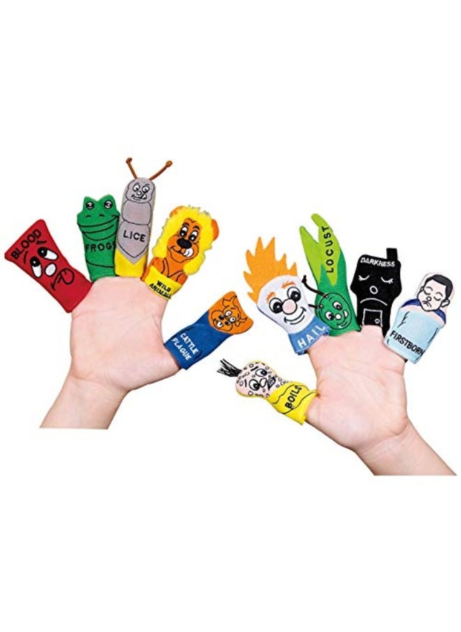 Rite Lite - Rite Lite Passover Kids Toy 10 Plague Finger Puppets for Pesach Seder - Image 1