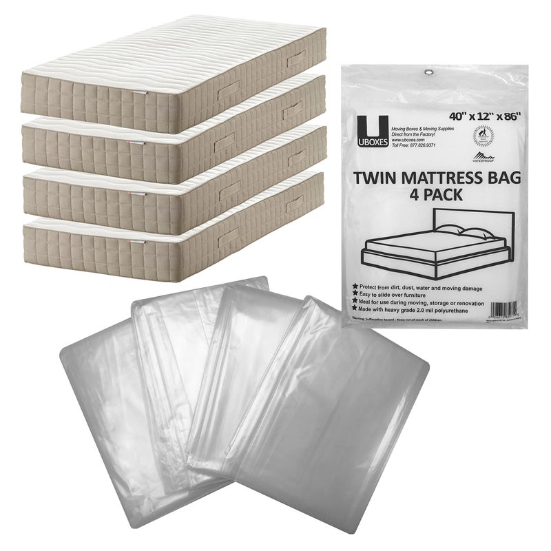 UBoxes Twin Mattress Moving Covers, 4 Pack - Image 2