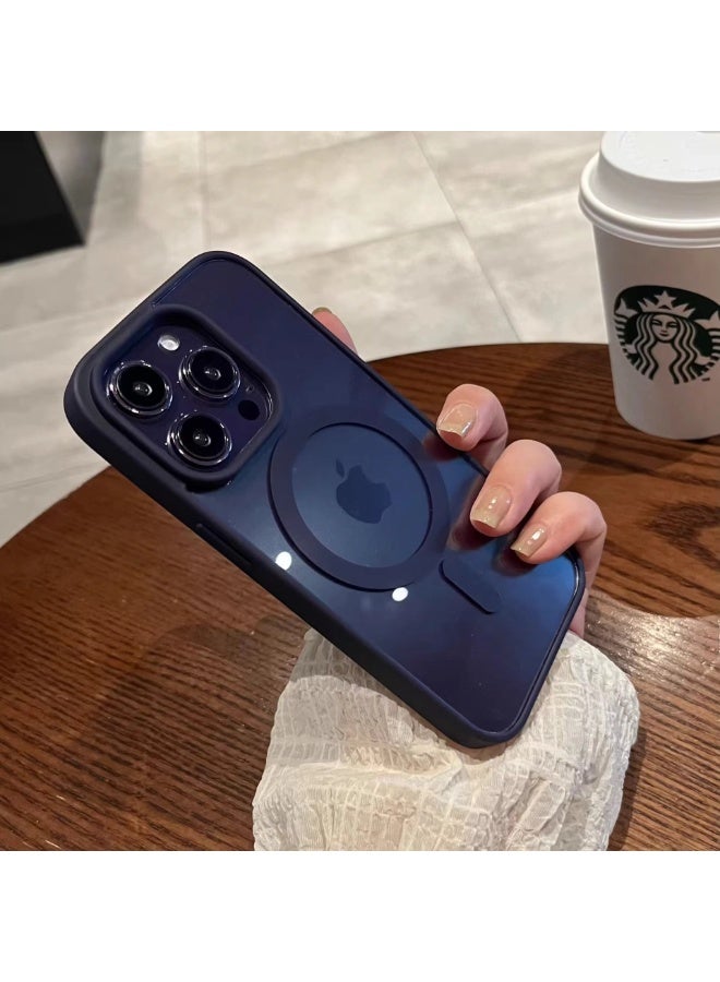 NIBEMINENT Macaron Protection Case With Magsafe For iPhone 16 Pro Max, Dark Purple