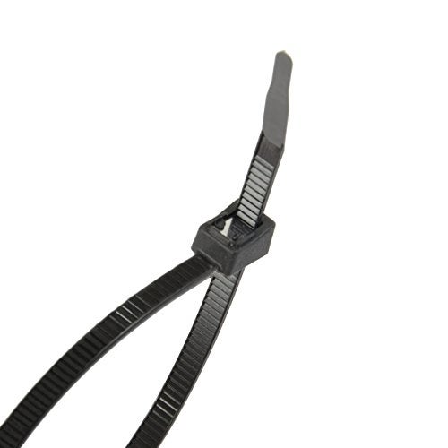 Calterm 74509 Nylon Self-Cutting Cable Tie, 14", 50 lb. Tensile, Twist-Off, Clean-Cut, Stainless Steel Blade, Wire Tie/Industrial/Outdoor & Household Use, Zip Tie, UV Resistant, Uv Black - Image 2